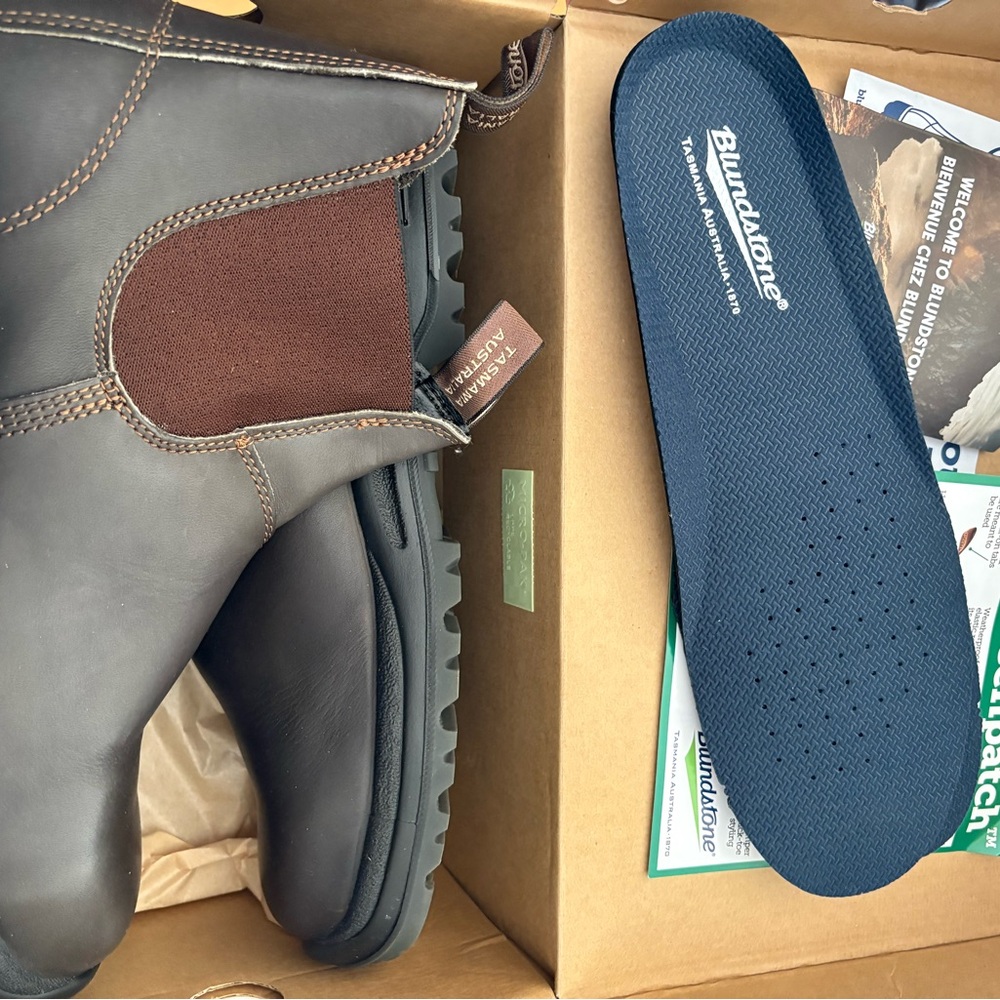 Blundstone Men's Brown Leather Safety Boots